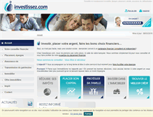 Tablet Screenshot of investissez.com